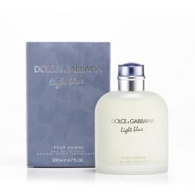 DOLCE&GABBANA Men's Light Blue Pour Homme Eau de Toilette Spray, 6.7 oz