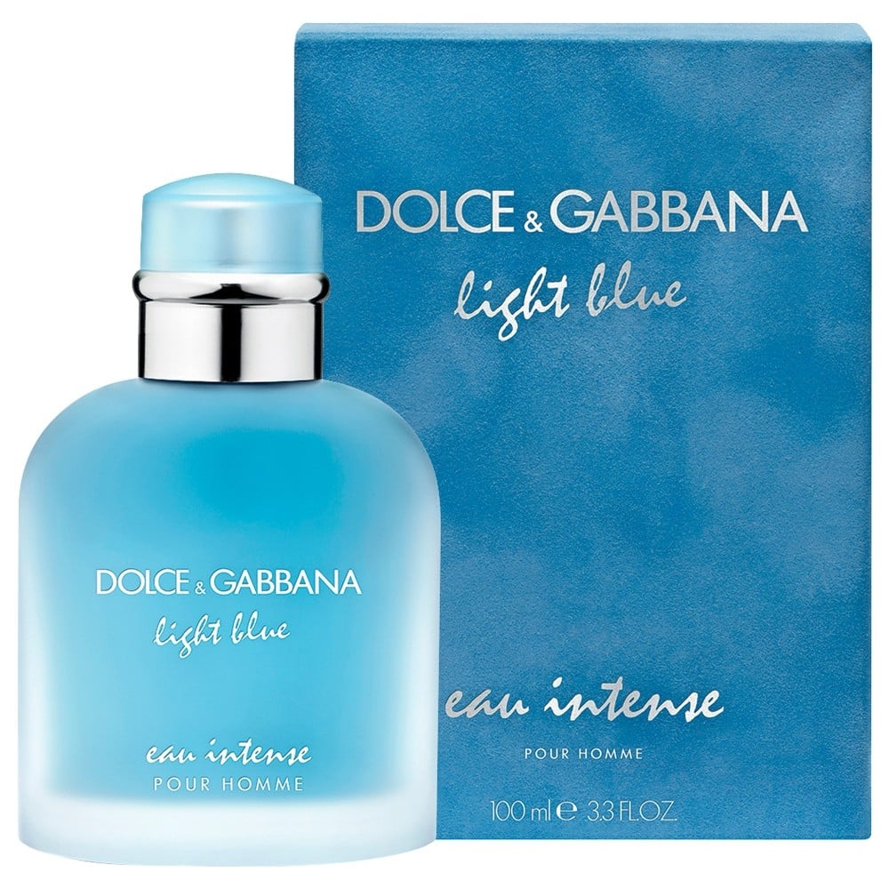 DOLCE&GABBANA Men's Light Blue Eau Intense Pour Homme Eau de Parfum 3.3 oz  / 100 ml